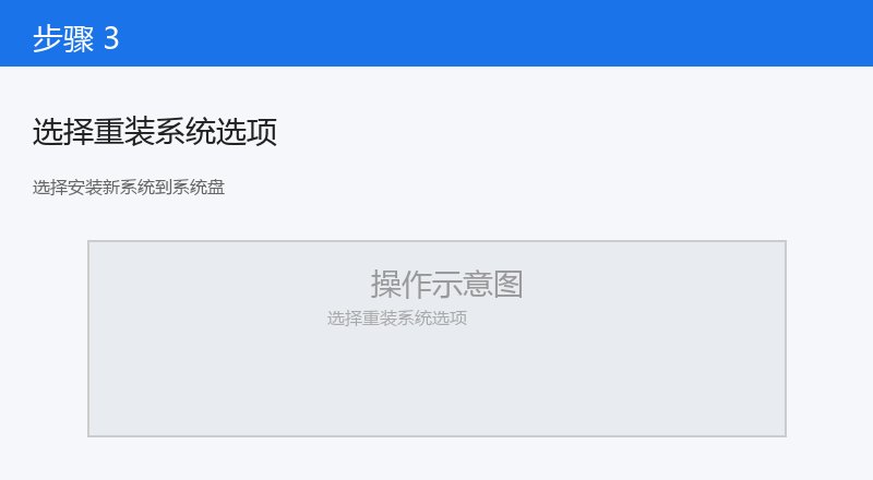 选择安装新系统到系统盘